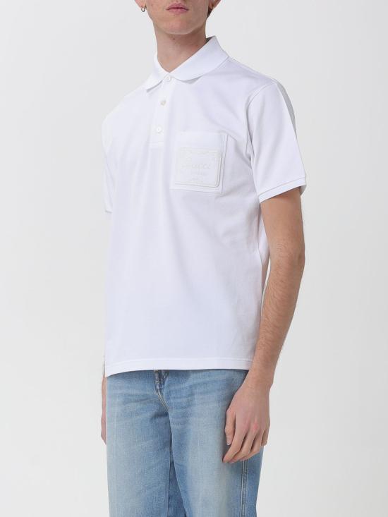 26SS 구찌 자수 코튼 피케 폴로 셔츠 854633XJHOH 9051 White - GUCCI
