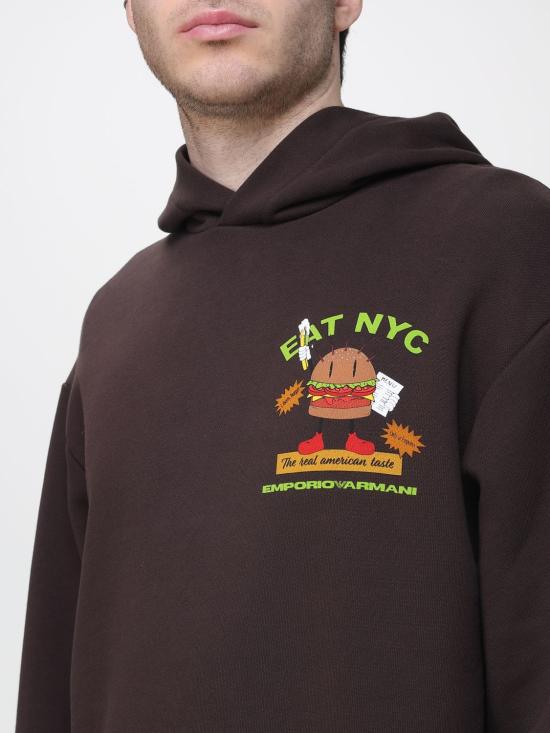 26SS 엠포리오 아르마니 긴팔 티셔츠 EM003621AF12896 M6185 Brown - EMPORIO ARMANI