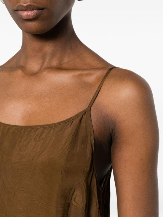 26SS 우마 왕 롱 원피스 UP5016 UW240 Camel - UMA WANG