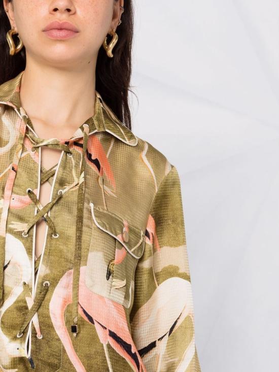  폴 레스트레스 슬리퍼스 셔츠 AB000734 TE00534CAMOUFLAMINGO Green - F.R.S. - FOR RESTLESS SLEEPERS