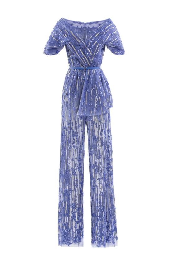  사이드 코베이시 점프수트 자수