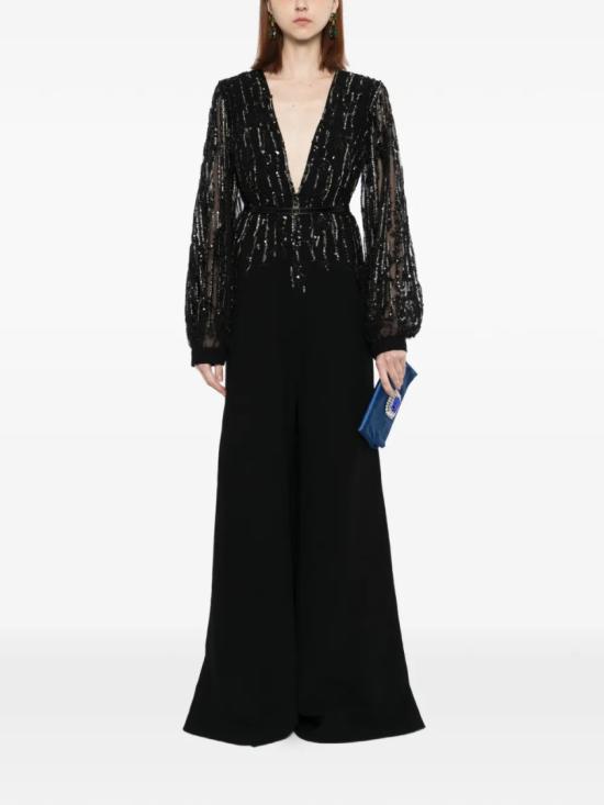  사이드 코베이시 점프수트 크레이프 비즈 장식 - SAIID KOBEISY