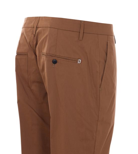26SS 돈답 스트레이트 팬츠 UP688 PS0020U 002024 Brown - DONDUP