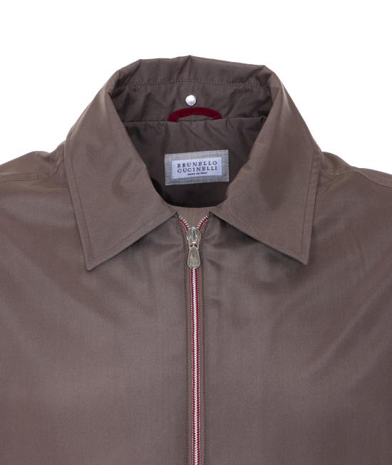 26SS 브루넬로 쿠치넬리 언라인드 멤브레인 실크 블루종 MZ4216570 C1228 Beige - BRUNELLO CUCINELLI
