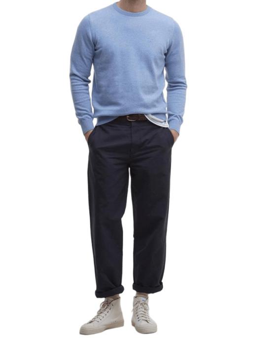 26SS 바버 긴팔 티셔츠 MKN0932 Blue - BARBOUR