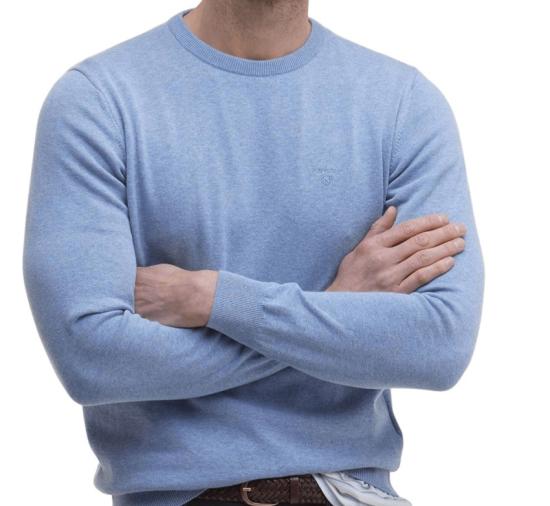 26SS 바버 긴팔 티셔츠 MKN0932 Blue - BARBOUR