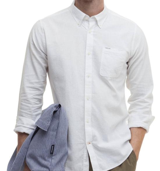 26SS 바버 셔츠 MSH5090 White - BARBOUR
