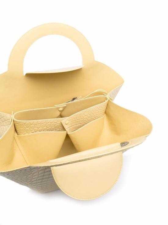  보테가베네타 DOLL 라지 옐로우 토트백 658516 VA4509414 Beige - BOTTEGA VENETA