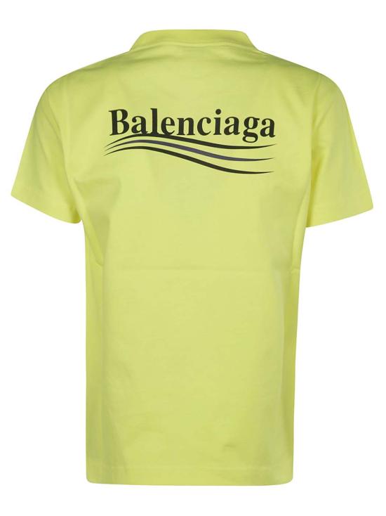  발렌시아가 반팔 티셔츠 612964 TJVF77110 Yellow - BALENCIAGA