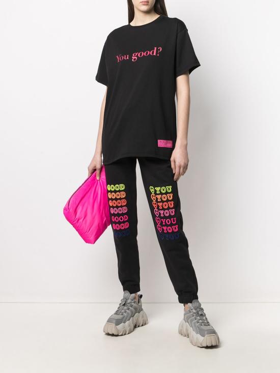  아이린이즈굿 트레이닝/조거 팬츠 IGSP003 BLACKMULTI Black - IRENEISGOOD