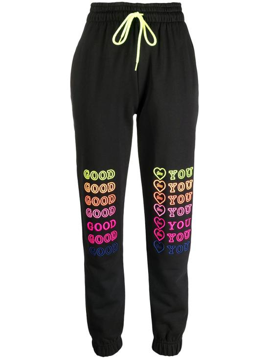  아이린이즈굿 트레이닝/조거 팬츠 IGSP003 BLACKMULTI Black