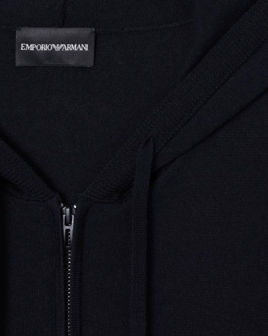  엠포리오 아르마니 후드 티셔츠 EM004387 AF23417 118 Black - EMPORIO ARMANI
