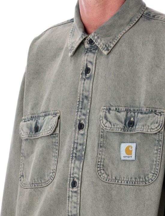 25FW 칼하트 WIP 데님 셔츠 I035821 Grey - CARHARTT WIP