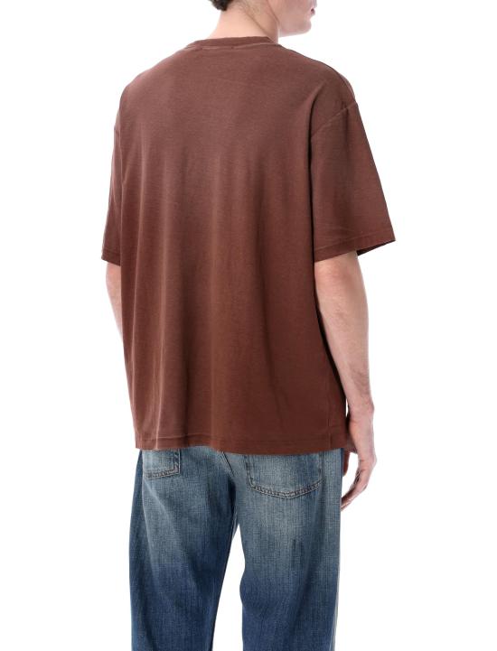 26SS 아크네 스튜디오 반팔 티셔츠 CL0196ADN CHOCOLATE BROWN DOM - ACNE STUDIOS