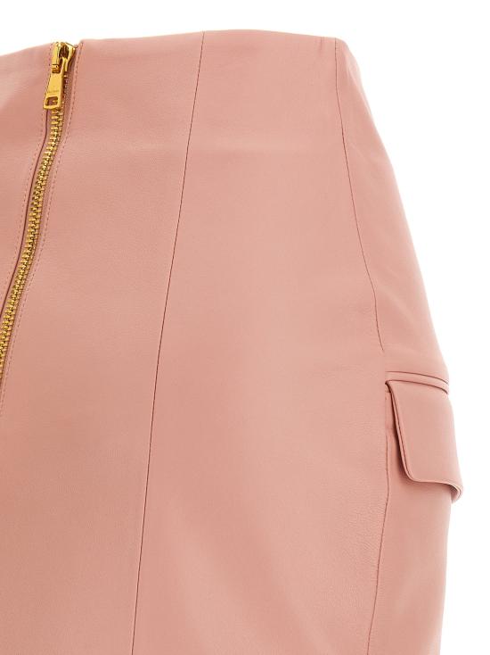 26SS 발망 미디 스커트 GF1LBB29LE044HR - BALMAIN