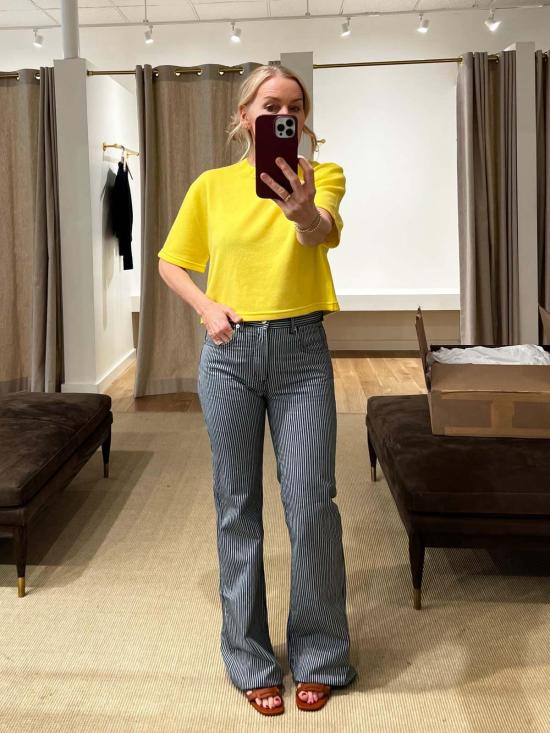  닐리로탄 데님 팬츠 닐리 로탄 셀리아 스트라이프 진 - NILI LOTAN