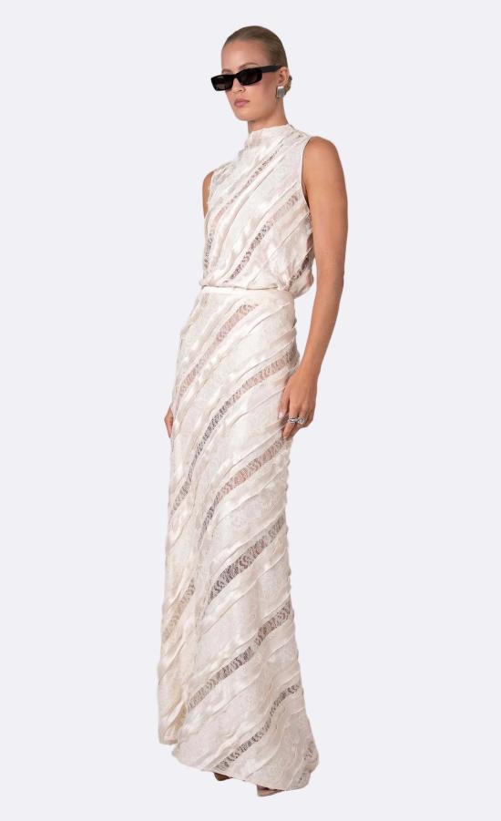  논살란트 레이블 블라우스 무심한 라벨 Reene Top 샴페인 - NONCHALANT LABEL