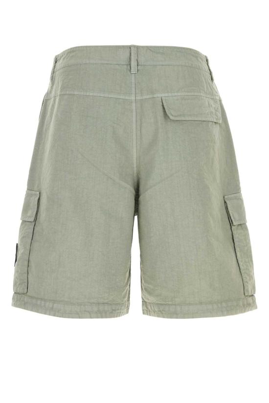 26SS 스톤 아일랜드 나일론 파나마 루즈 핏 카고 버뮤다 쇼츠 L1S15L100001S0069 V0055 Green - STONE ISLAND