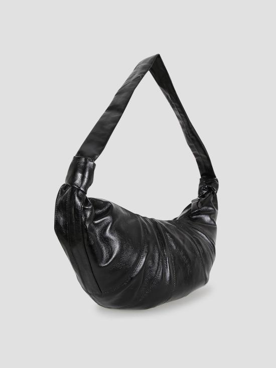 26SS 르메르 크루아상 라지 소프트 그레인드 레더 크로스백 BG0000LF1329 BK999 BLACK - LEMAIRE