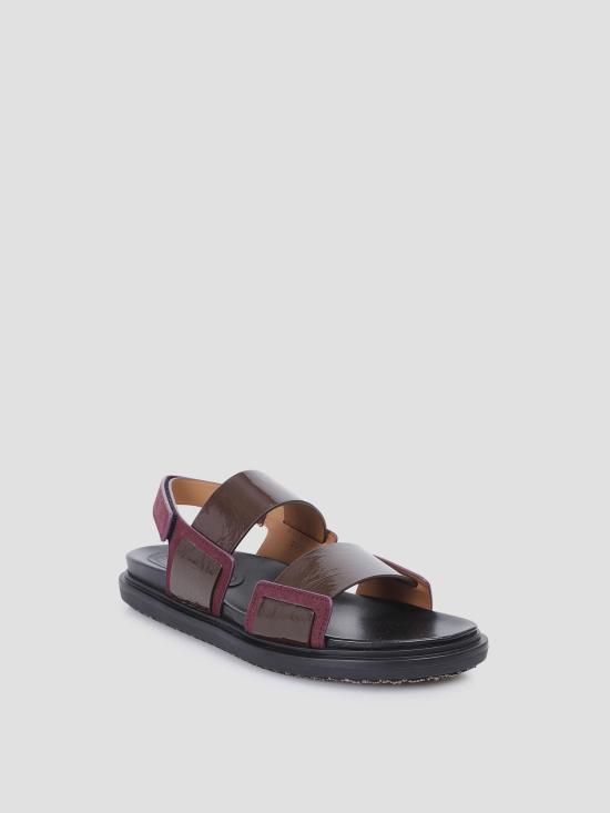 26SS 마르니 샌들 FBMS018001P7615 ZP086 DARK BROWN BORDEAUX - MARNI
