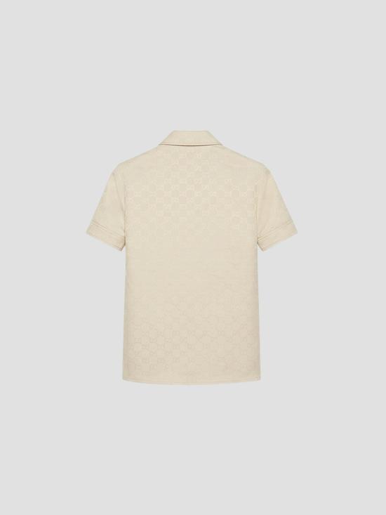 26SS 구찌 GG 코튼 개버딘 티셔츠 851932ZAQXT 2304 SALTY SAND - GUCCI