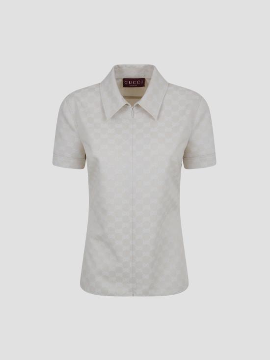 26SS 구찌 GG 코튼 개버딘 티셔츠 851932ZAQXT 2304 SALTY SAND