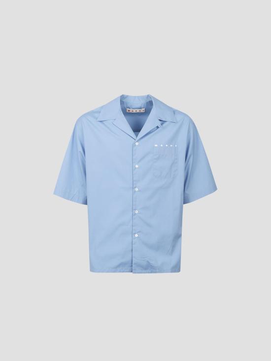 26SS 마르니 반팔 셔츠 CUMU0213PPUSCT88 LWB31 SKY
