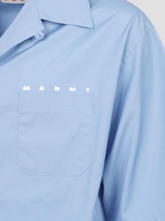 26SS 마르니 반팔 셔츠 CUMU0213PPUSCT88 LWB31 SKY - MARNI