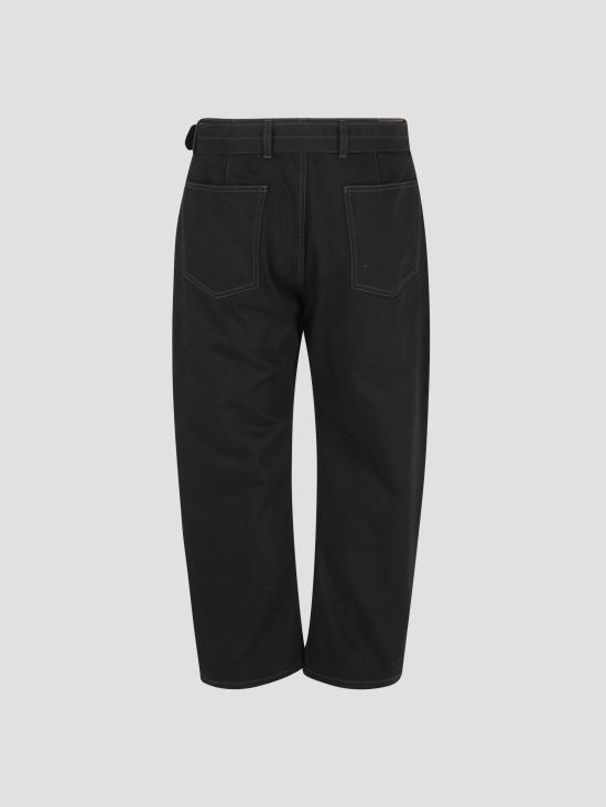 26SS 르메르 트위스트 벨티드 팬츠 PA326LD1055 BK999 BLACK - LEMAIRE