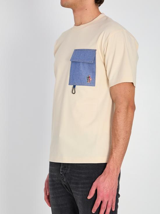 26SS 몽클레어 반팔 티셔츠 L10978C00001 CREAM - MONCLER