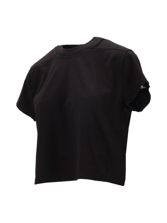 26FW 릭 오웬스 반팔 티셔츠 DS02E7207RN 09 BLACK - RICK OWENS