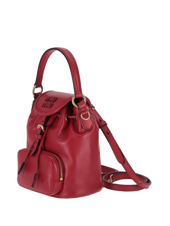 26SS 미우미우 레더 미니 백팩 5BZ045VOOM2CRW F0011 ROSSO - MIU MIU