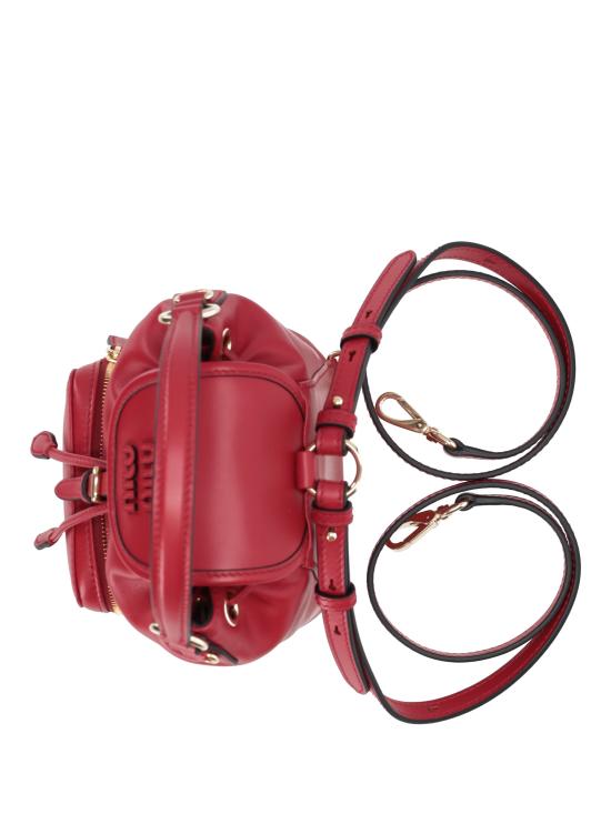 26SS 미우미우 레더 미니 백팩 5BZ045VOOM2CRW F0011 ROSSO - MIU MIU