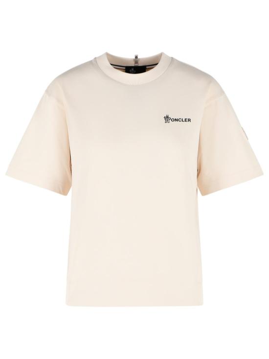 26SS 몽클레어 반팔 티셔츠 098 8C000 10 89AZ9034 Ivory