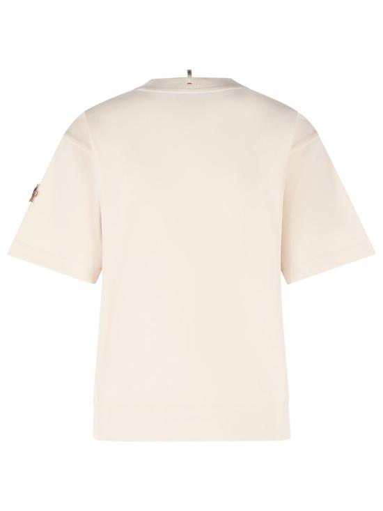 26SS 몽클레어 반팔 티셔츠 098 8C000 10 89AZ9034 Ivory - MONCLER