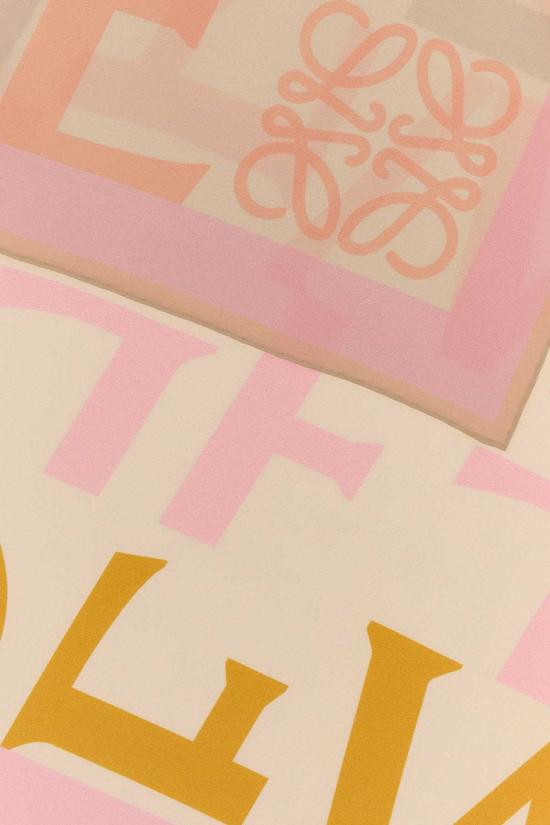 26SS 로에베 머플러/스카프 FSA1SS7X03 PINKYELLOW Printed - LOEWE