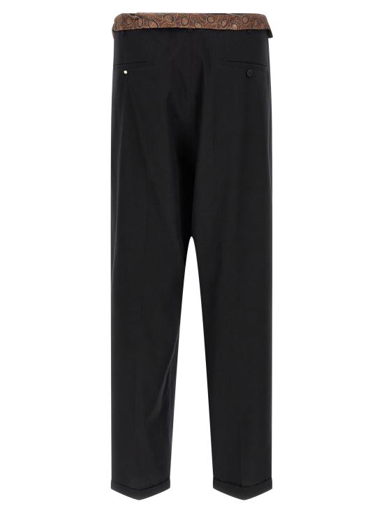 26SS 마리아노 스트레이트 팬츠 MGSS26PA050126086 Black - MAGLIANO