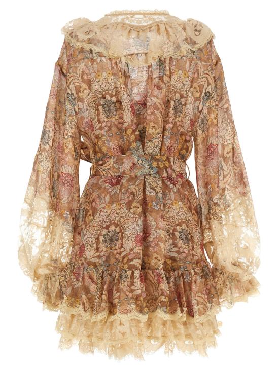 26SS 짐머만 숏 원피스 7238DC261TAFL Beige - ZIMMERMANN