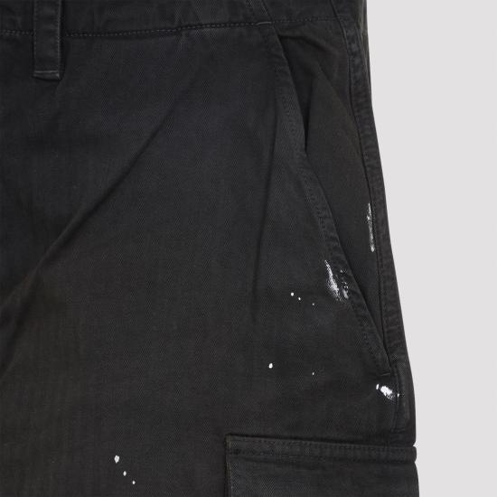 26SS 아워레가시 숏팬츠 M2264MSJH NEBULA WASH HERRIGBONE BLACK - OUR LEGACY