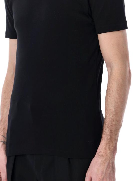 26SS 톰포드 폴로 티셔츠 JCS032JMC111 NAA BLACK - TOMFORD