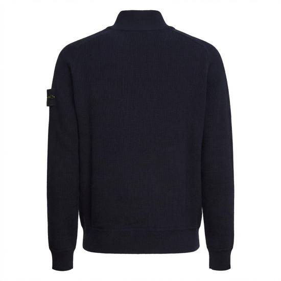 26SS 스톤 아일랜드 리브르 소프프 오가닉 코튼 쿼터 집 스웨처 L1S155100124 S00D8 V0020 BLU - STONE ISLAND