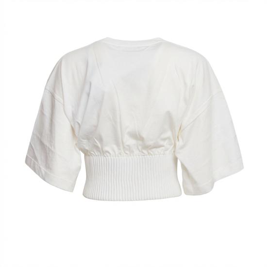 26SS 스포트막스 반팔 티셔츠 2612941031600 001 BIANCO - SPORTMAX