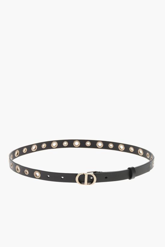  디올 레귤러 벨트 B04589BVN 900 Black - DIOR