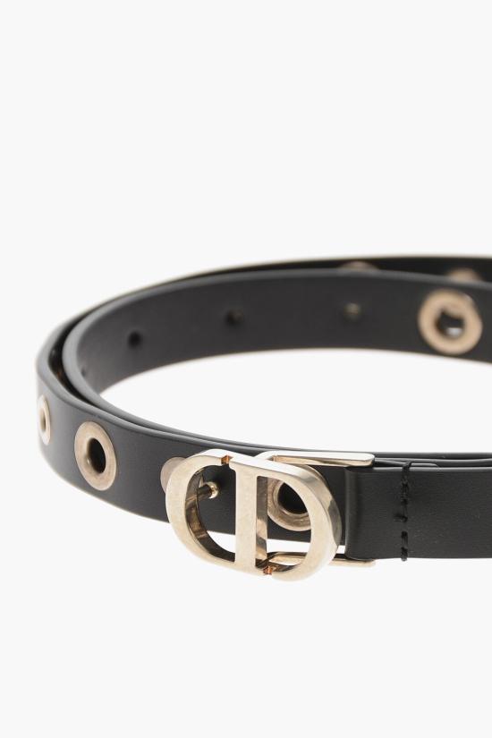  디올 레귤러 벨트 B04589BVN 900 Black - DIOR