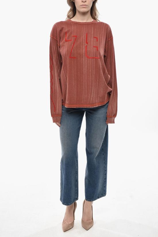  디젤 반팔 티셔츠 A14025 0AJDE 44R Orange - DIESEL