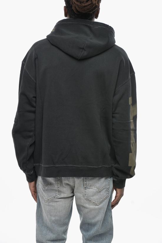  디젤 후드 티셔츠 A12179 0JNAZ 9XX Black - DIESEL