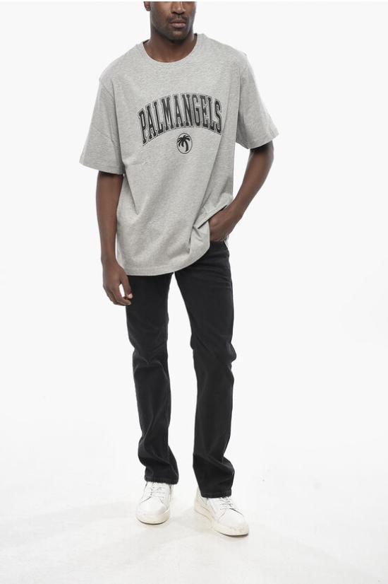  팜앤젤스 반팔 티셔츠 PMAA089S25JER0010810 Gray - PALM ANGELS