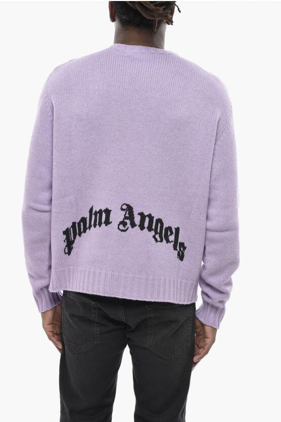  팜앤젤스 스웨터 PMHE027C99KNI0013610 Violet - PALM ANGELS