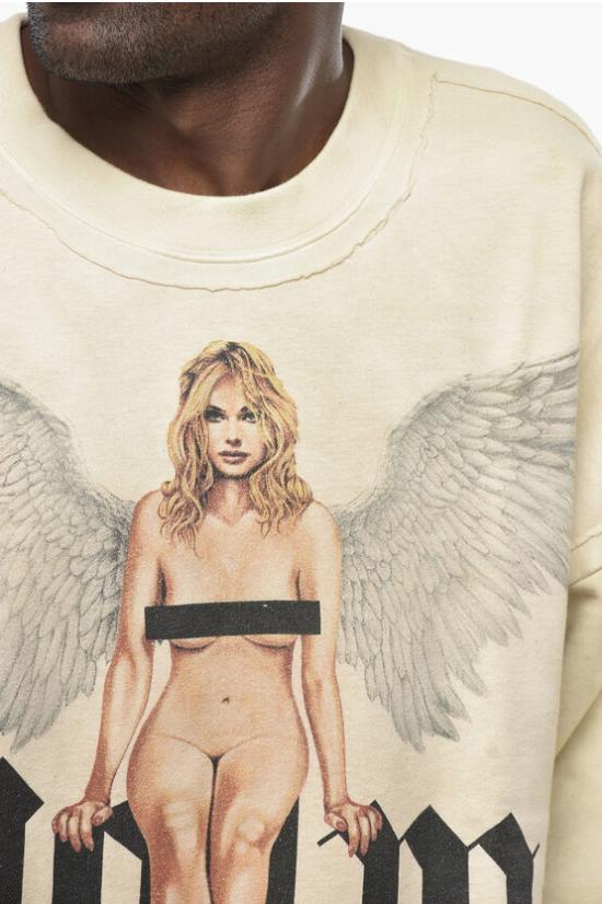  팜앤젤스 긴팔 티셔츠 PMBA080S25FLE0020B10 Beige - PALM ANGELS