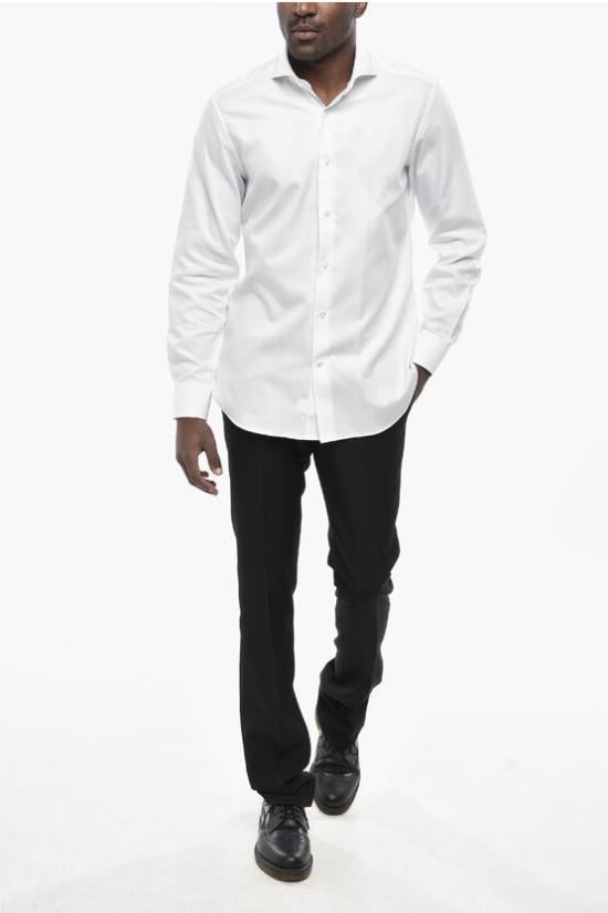  라보라토리오 델 카르민 긴팔 셔츠 DRM686G40146 000 White - LABORATORIO DEL CARMINE